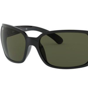 Ray-Ban RB4068 Polished Black Frame G-15 Green/Black Lenses 601 60-17 130 3N
